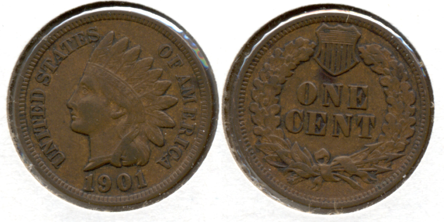 1901 Indian Head Cent VF-20 a
