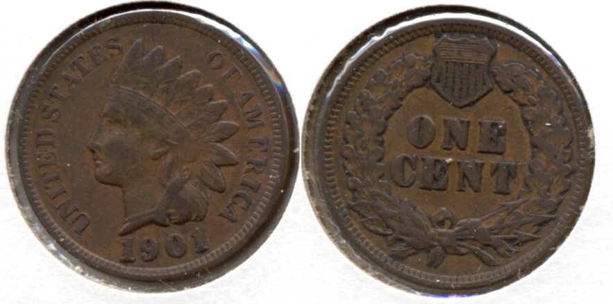 1901 Indian Head Cent VF-20 e