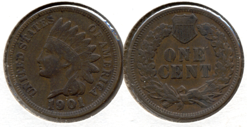 1901 Indian Head Cent VF-20 i