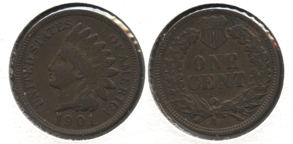 1901 Indian Head Cent VF-20 #k