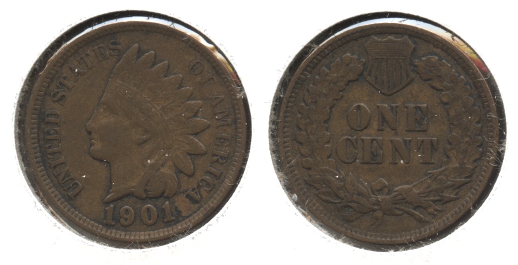 1901 Indian Head Cent VF-20 #n