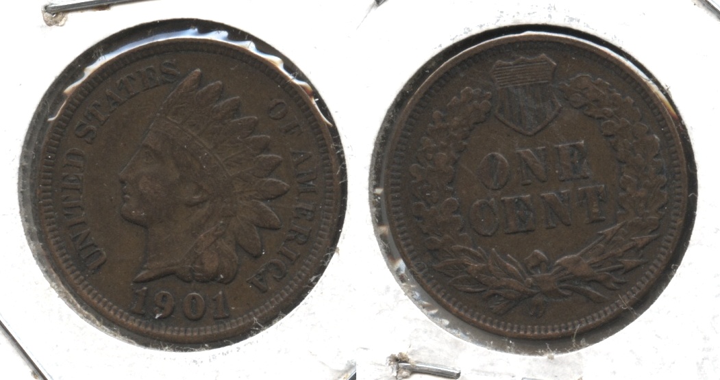 1901 Indian Head Cent VF-20 #q