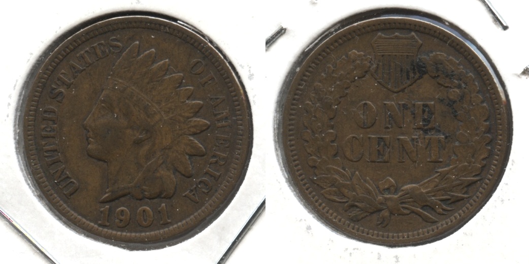 1901 Indian Head Cent VF-20 #t