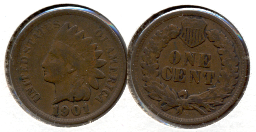 1901 Indian Head Cent VG-8 c