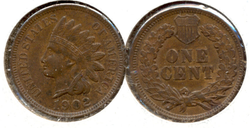 1902 Indian Head Cent AU-50 e