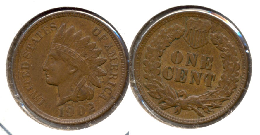 1902 Indian Head Cent AU-50 k