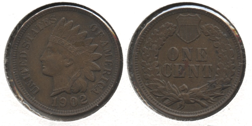 1902 Indian Head Cent AU-55 #c