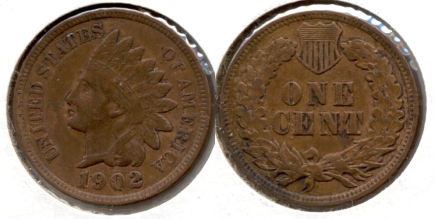 1902 Indian Head Cent EF-40