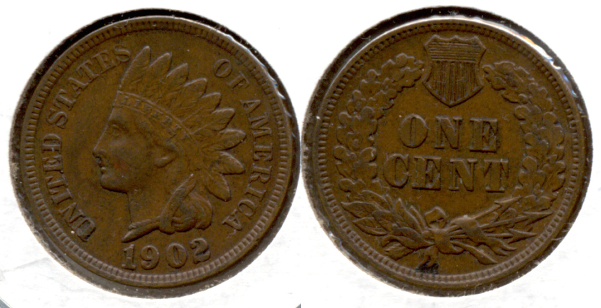 1902 Indian Head Cent EF-40 g