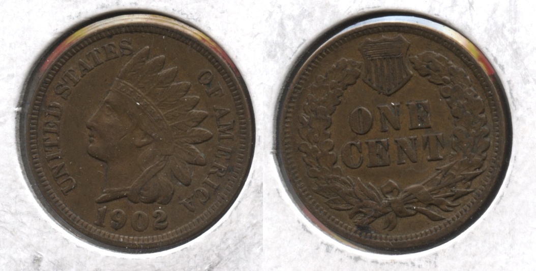 1902 Indian Head Cent EF-40 #p