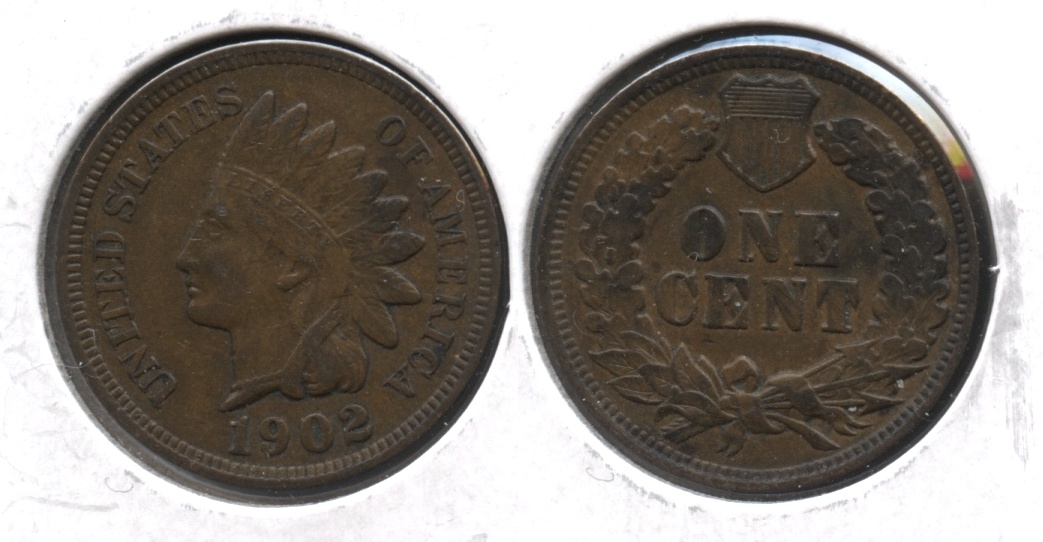 1902 Indian Head Cent EF-40 #q