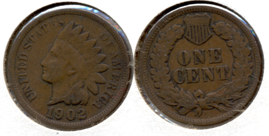 1902 Indian Head Cent Fine-12