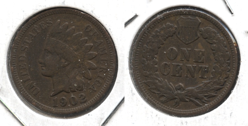 1902 Indian Head Cent Fine-12 #n