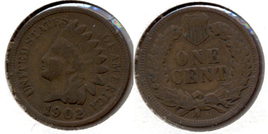 1902 Indian Head Cent Good-4 e