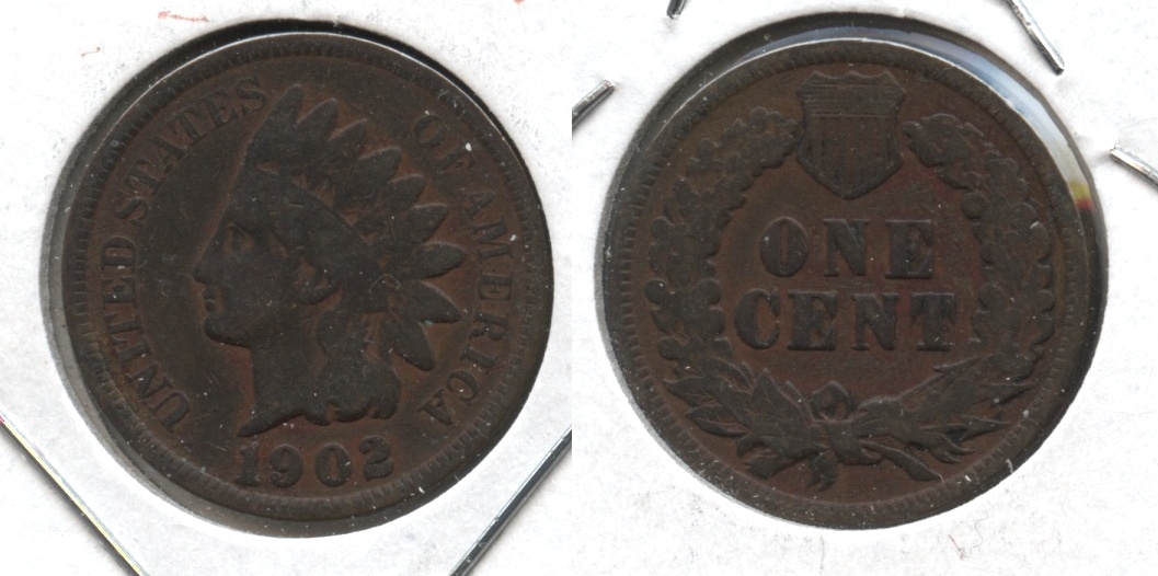 1902 Indian Head Cent Good-4 #j