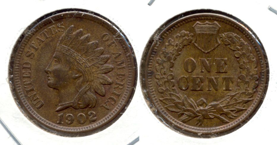 1902 Indian Head Cent MS-63 Brown