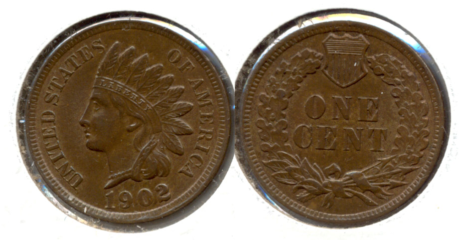 1902 Indian Head Cent MS-63 Brown b