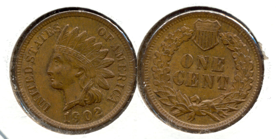 1902 Indian Head Cent MS-63 Brown d
