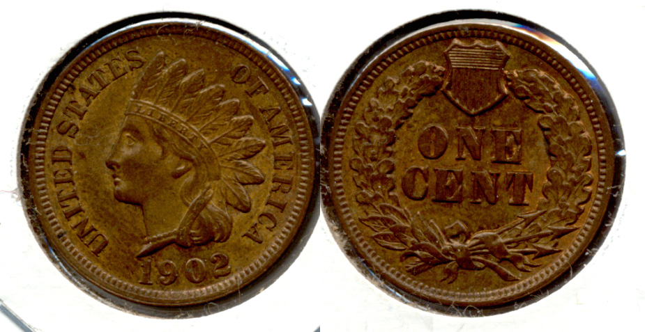1902 Indian Head Cent MS-64 Brown