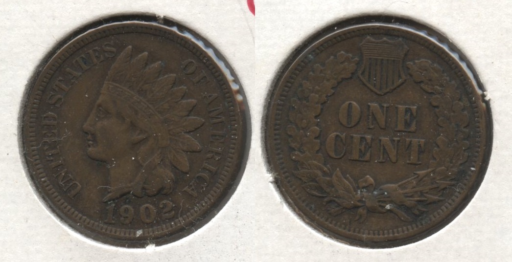 1902 Indian Head Cent VF-20 #ag