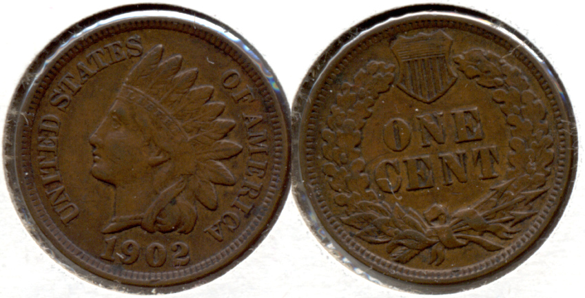1902 Indian Head Cent VF-20 c