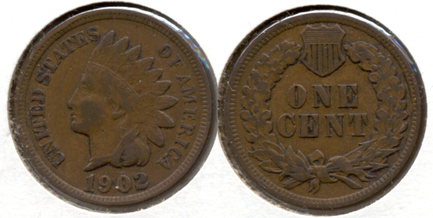 1902 Indian Head Cent VF-20 n