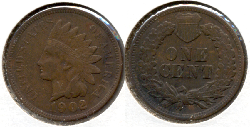 1902 Indian Head Cent VF-20 q