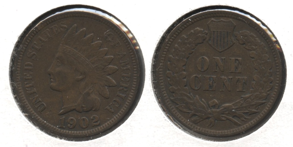 1902 Indian Head Cent VF-20 #t
