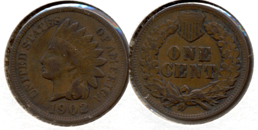 1902 Indian Head Cent VG-8 b