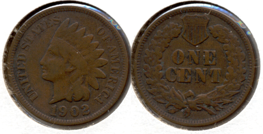 1902 Indian Head Cent VG-8 c