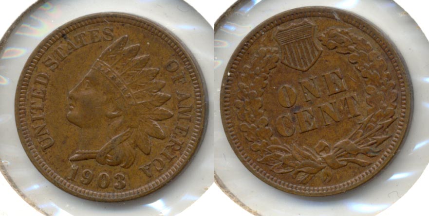 1903 Indian Head Cent AU-50 c