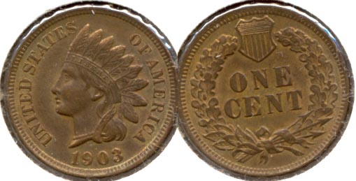 1903 Indian Head Cent AU-55
