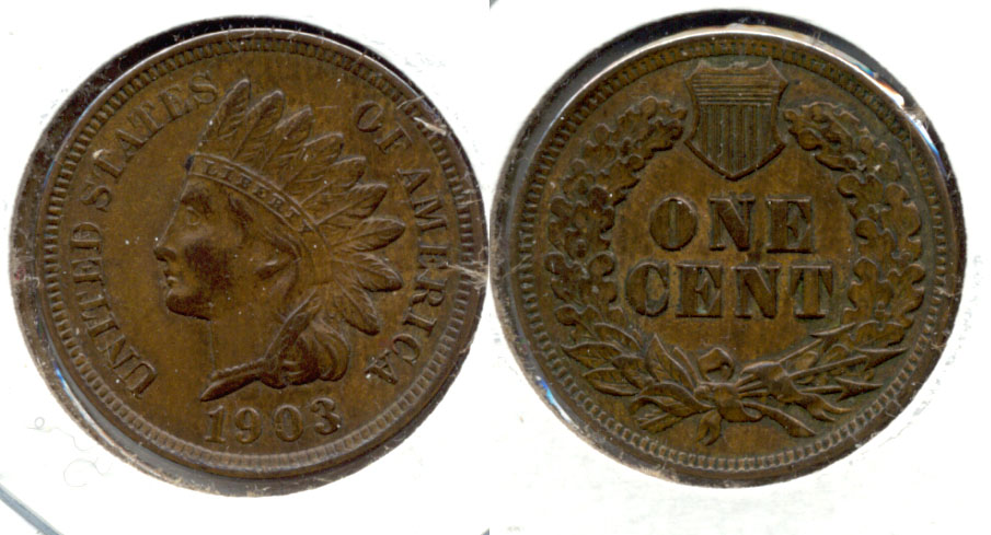 1903 Indian Head Cent AU-55 #b