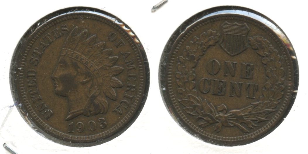 1903 Indian Head Cent AU-55 #d