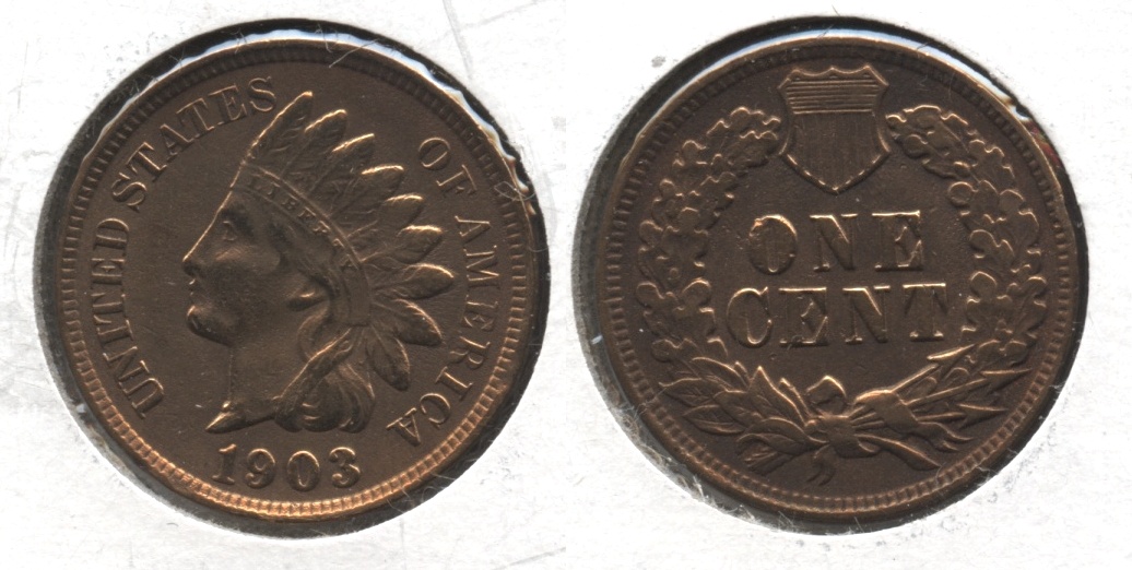 1903 Indian Head Cent EF-40 #m Cleaned