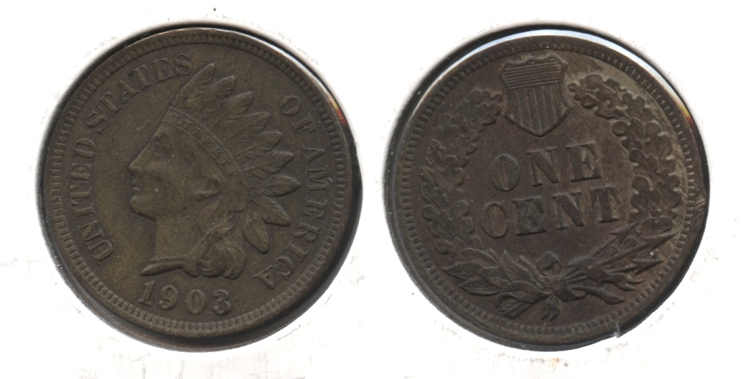 1903 Indian Head Cent EF-40 #p Bit Dark