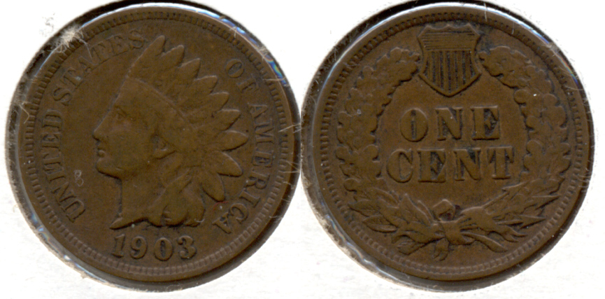 1903 Indian Head Cent Fine-12 d