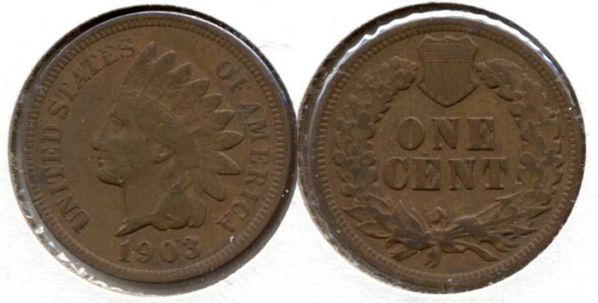 1903 Indian Head Cent Fine-12 j