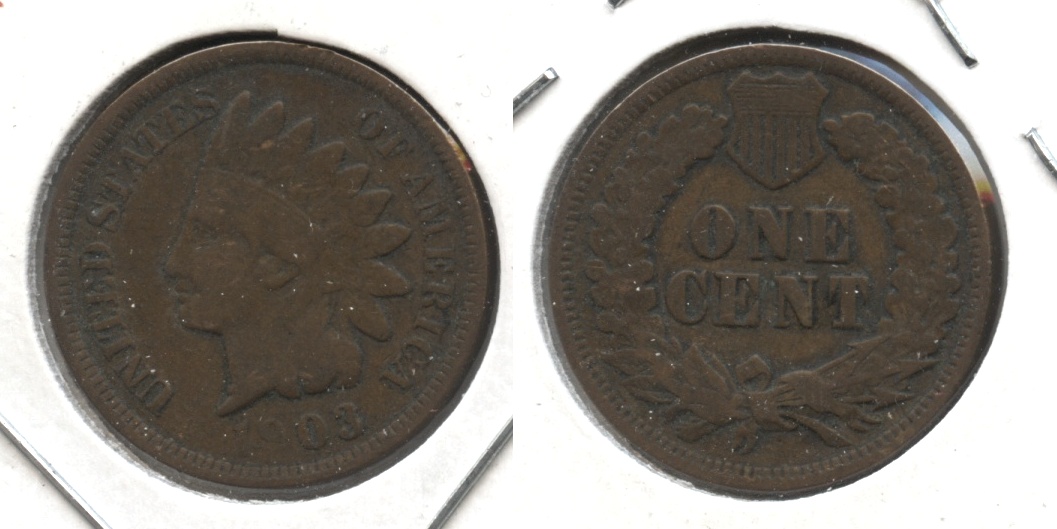 1903 Indian Head Cent Fine-12 #o