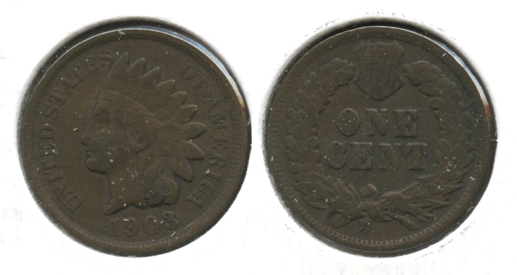 1903 Indian Head Cent Fine-12 #s