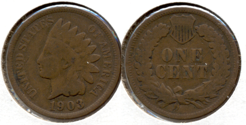 1903 Indian Head Cent Good-4 c