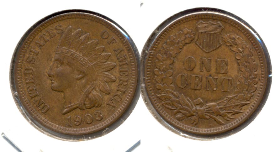 1903 Indian Head Cent MS-63 Brown a