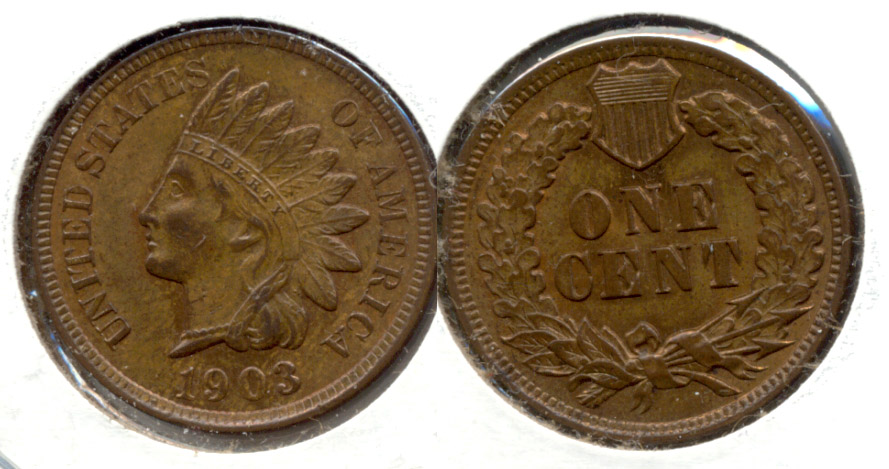 1903 Indian Head Cent MS-63 Brown c