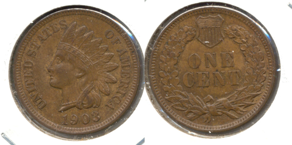 1903 Indian Head Cent MS-63 Brown d