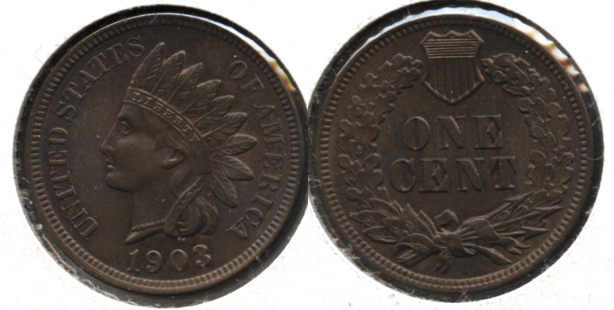 1903 Indian Head Cent MS-63 Brown e