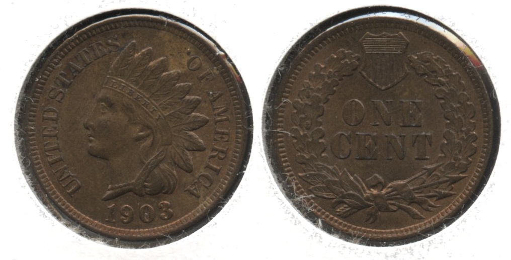 1903 Indian Head Cent MS-64 Brown #b