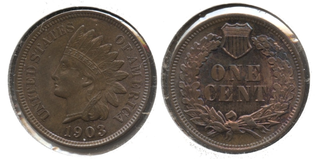 1903 Indian Head Cent MS-65 Brown