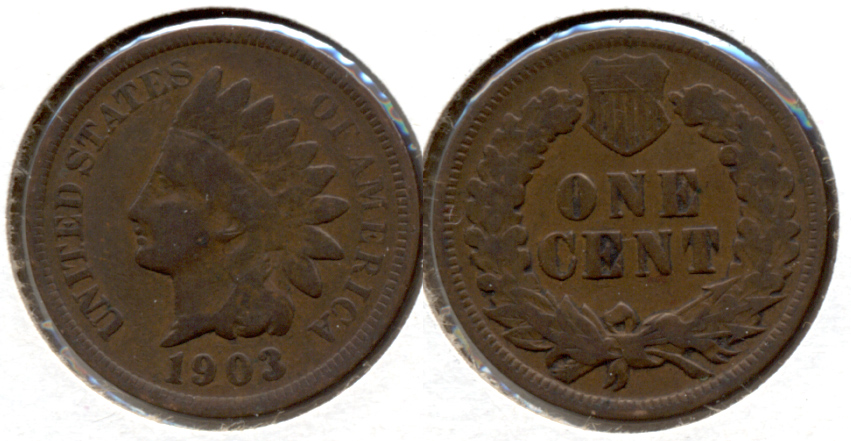 1903 Indian Head Cent VG-8 a