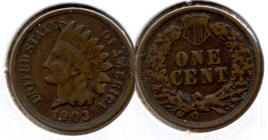 1903 Indian Head Cent VG-8 c