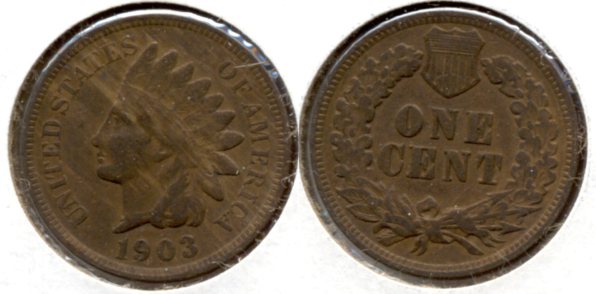 1903 Indian Head Cent VG-8 h